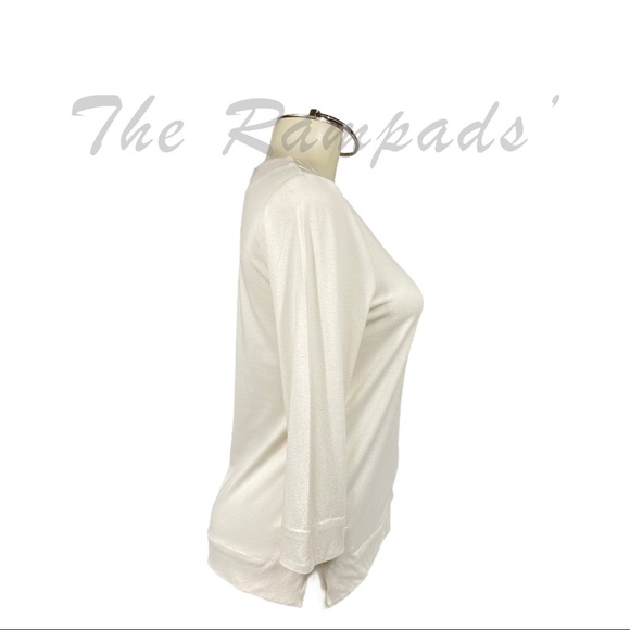 White Ann Taylor Twist-Front Top Size Small - Picture 4 of 8